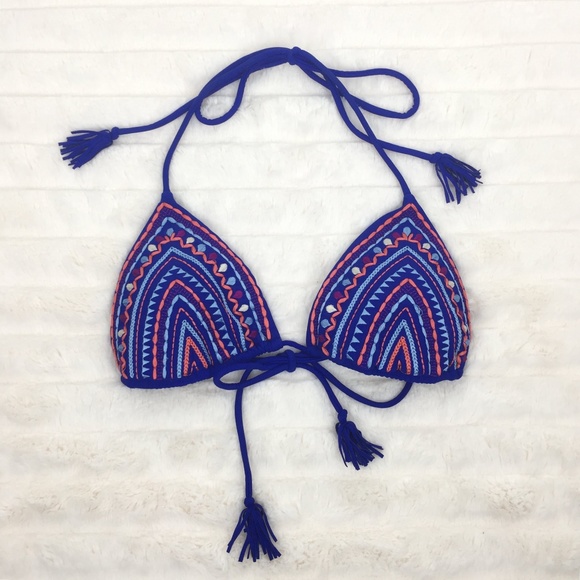 American Eagle Outfitters Other - 🌹 American Eagle Size SP Embroider Bikini Top